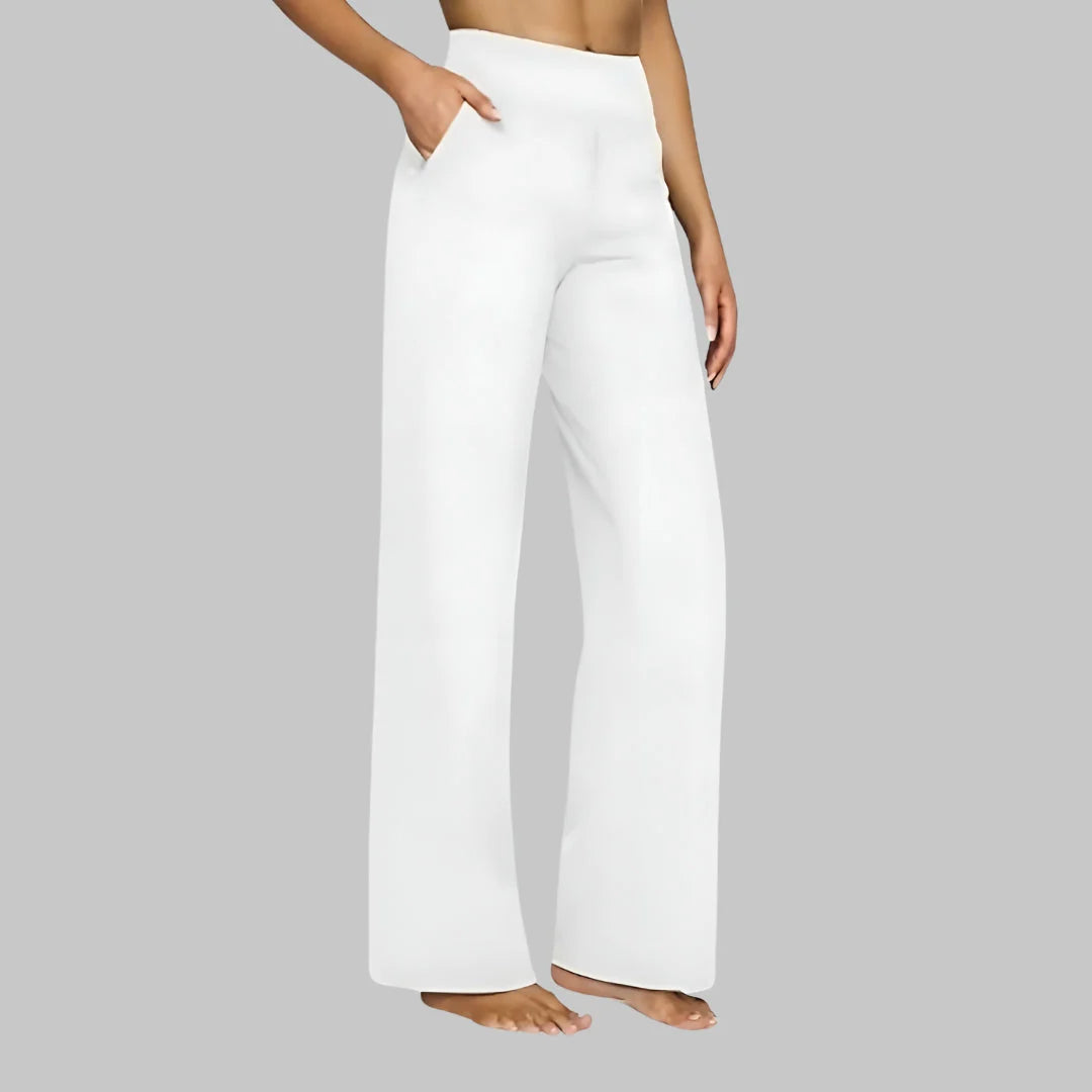 Women’S Wide Leg Yoga Trousers Summer High Waist Stretch Activewear