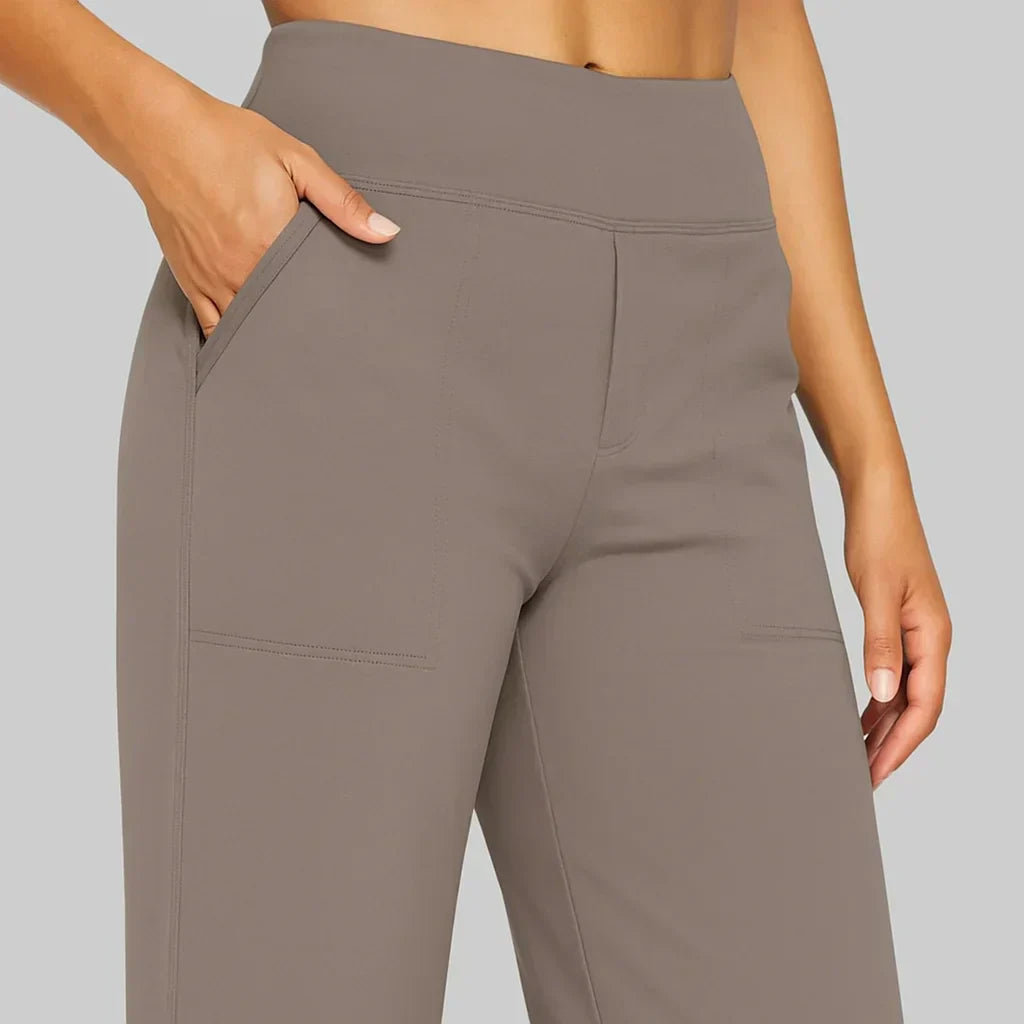 Women’S Wide Leg Yoga Trousers Summer High Waist Stretch Activewear